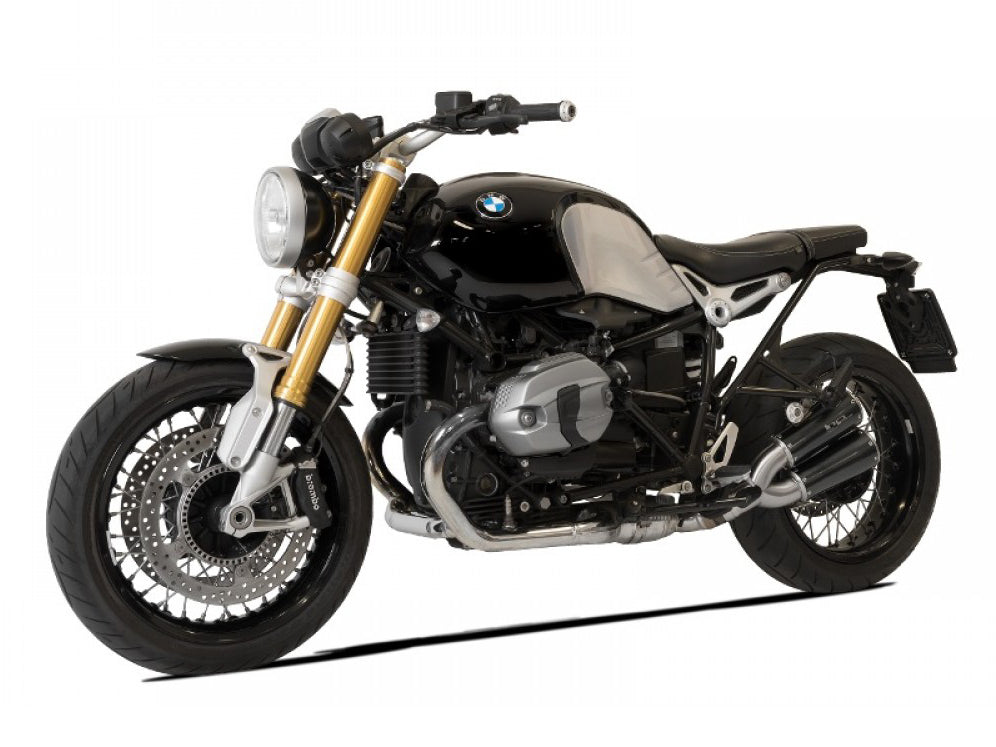 HP CORSE BMW R nineT Dual Slip-on Exhaust "GP-07 Black" (EU homologated)