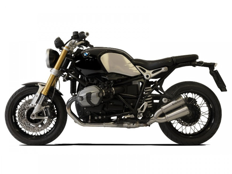 HP CORSE BMW R nineT Dual Slip-on Exhaust "GP-07 Satin" (EU homologated)