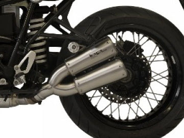 HP CORSE BMW R nineT Dual Slip-on Exhaust "GP-07 Satin" (EU homologated)