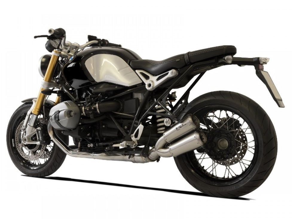 HP CORSE BMW R nineT Dual Slip-on Exhaust "GP-07 Satin" (EU homologated)