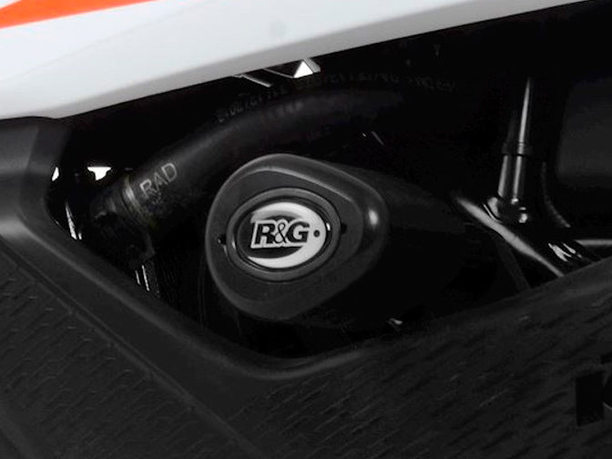 CP0534 - R&G RACING KTM 390 Adventure (2020+) Frame Crash Protection Sliders "Aero"