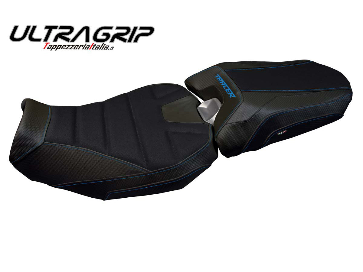 TAPPEZZERIA ITALIA Yamaha Tracer 900 (18/20) Ultragrip Seat Cover "Nairobi Total Black" – Accessories in Factory Racing – Motorcycle Parts & Accessories Online Store