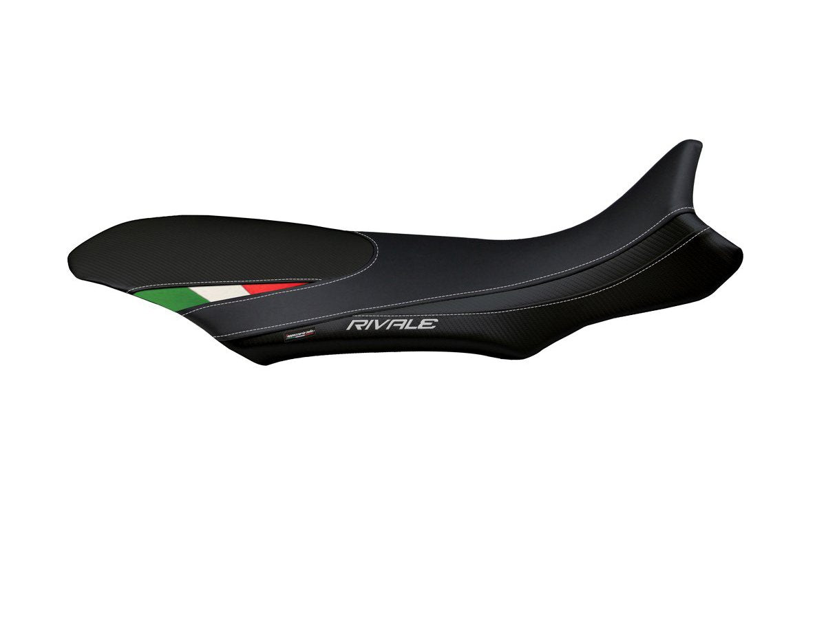 TAPPEZZERIA ITALIA MV Agusta Rivale 800 CC Seat Cover "Sorrento Total Black Tricolor"