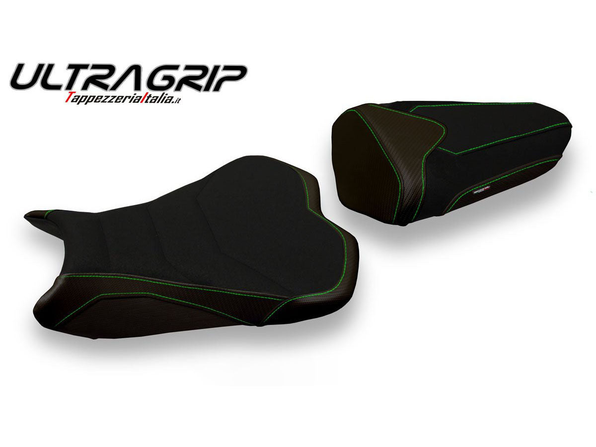 TAPPEZZERIA ITALIA Kawasaki ZX-6R (13/18) Ultragrip Seat Cover "Pune Total Black"