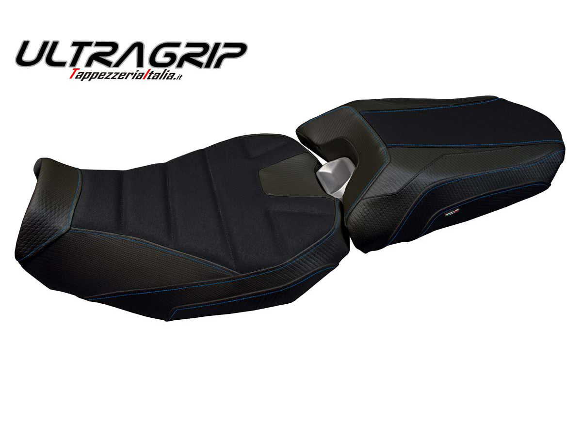 TAPPEZZERIA ITALIA Yamaha Tracer 900 (18/20) Ultragrip Seat Cover "Nairobi Total Black" – Accessories in Factory Racing – Motorcycle Parts & Accessories Online Store