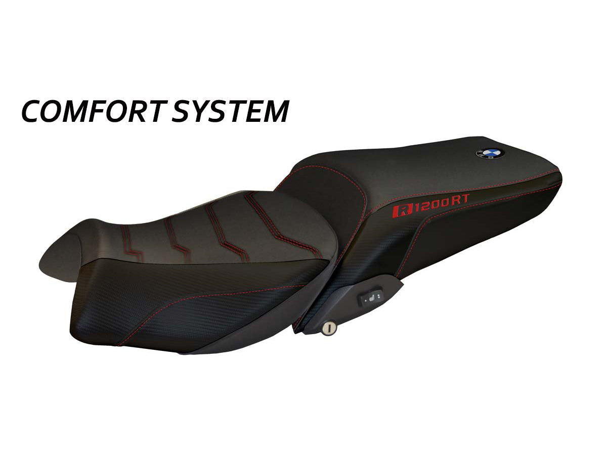 TAPPEZZERIA ITALIA BMW R1200RT (14/18) Comfort Seat Cover "Olbia Total Black" – Accessories in Factory Racing – Motorcycle Parts & Accessories Online Store