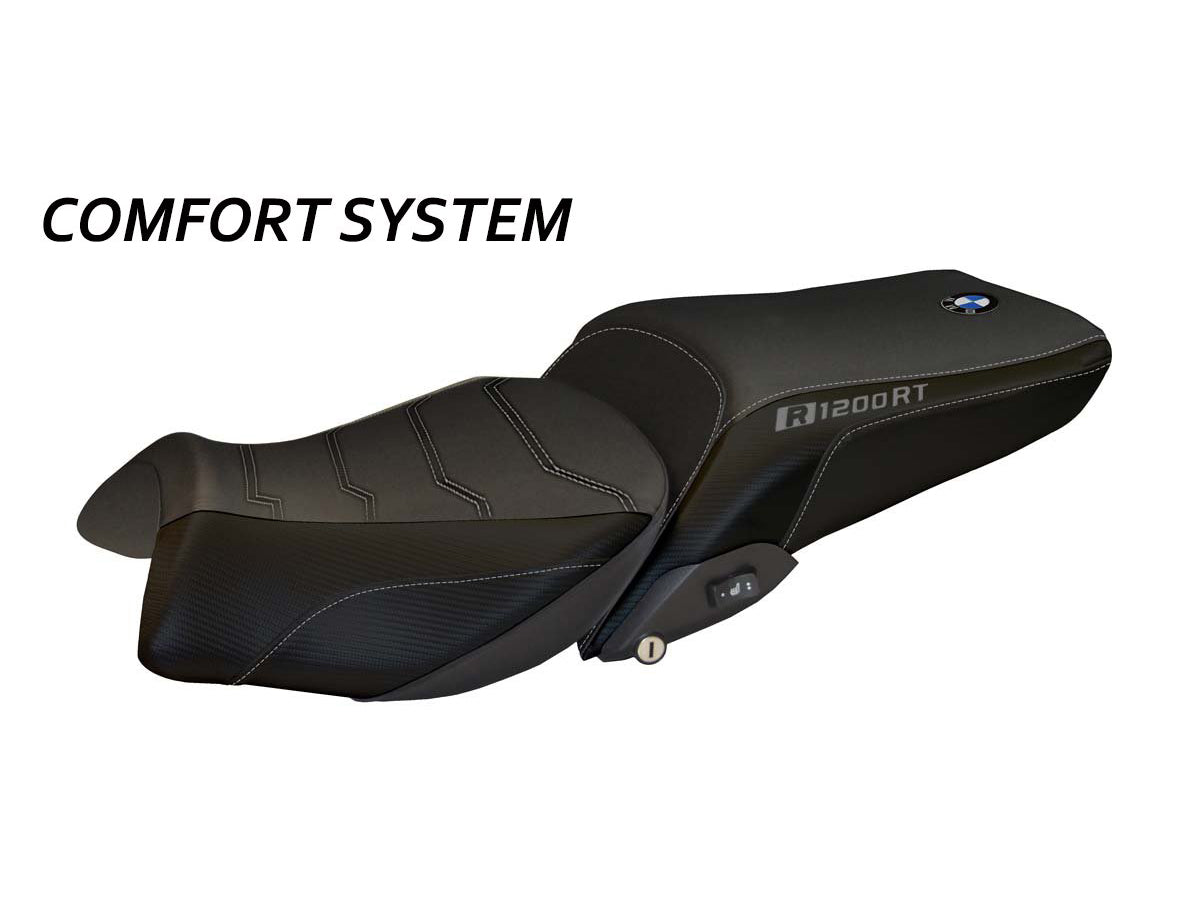 TAPPEZZERIA ITALIA BMW R1200RT (14/18) Comfort Seat Cover "Olbia Total Black" – Accessories in Factory Racing – Motorcycle Parts & Accessories Online Store