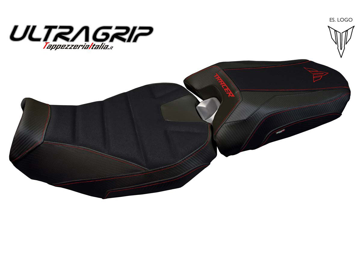 TAPPEZZERIA ITALIA Yamaha Tracer 900 (18/20) Ultragrip Seat Cover "Nairobi Total Black" – Accessories in Factory Racing – Motorcycle Parts & Accessories Online Store
