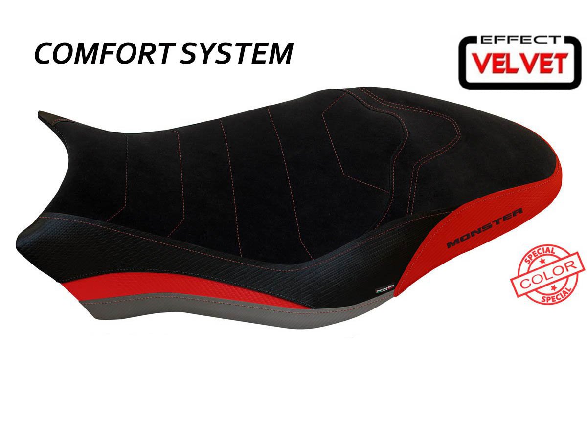 TAPPEZZERIA ITALIA Ducati Monster 821 (18/20) Comfort Seat Cover "Ovada Special Color Velvet"