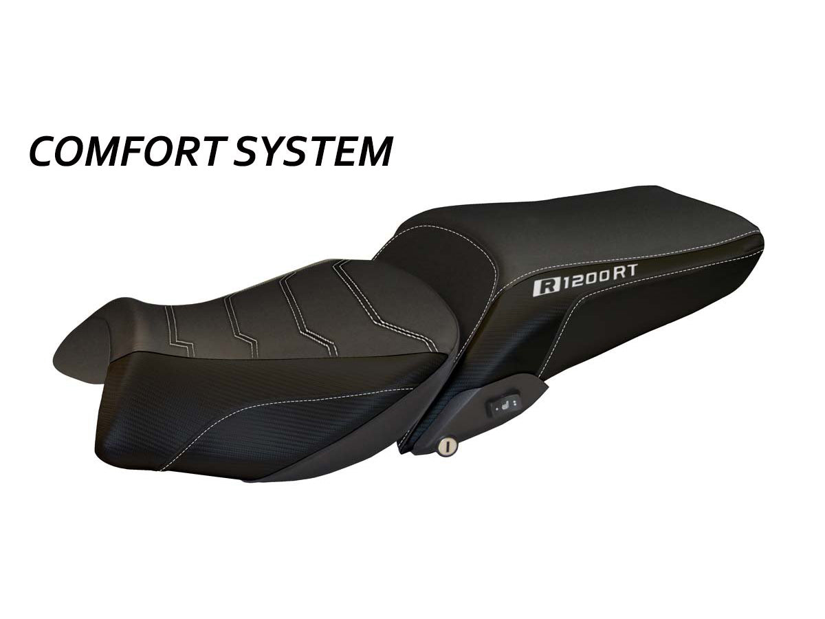 TAPPEZZERIA ITALIA BMW R1200RT (14/18) Comfort Seat Cover "Olbia Total Black" – Accessories in Factory Racing – Motorcycle Parts & Accessories Online Store