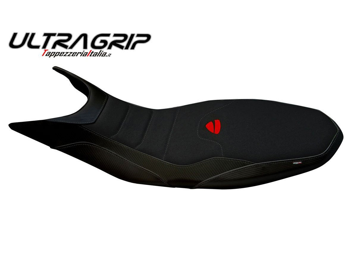 TAPPEZZERIA ITALIA Ducati Hypermotard 821/939 Ultragrip Seat Cover "Megara Total Black"