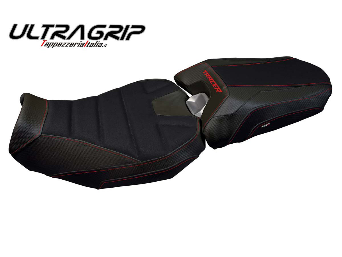 TAPPEZZERIA ITALIA Yamaha Tracer 900 (18/20) Ultragrip Seat Cover "Nairobi Total Black" – Accessories in Factory Racing – Motorcycle Parts & Accessories Online Store