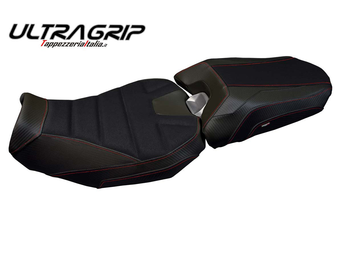 TAPPEZZERIA ITALIA Yamaha Tracer 900 (18/20) Ultragrip Seat Cover "Nairobi Total Black" – Accessories in Factory Racing – Motorcycle Parts & Accessories Online Store