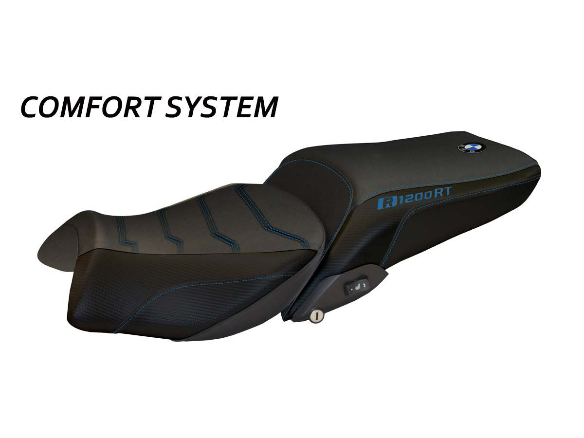 TAPPEZZERIA ITALIA BMW R1200RT (14/18) Comfort Seat Cover "Olbia Total Black" – Accessories in Factory Racing – Motorcycle Parts & Accessories Online Store