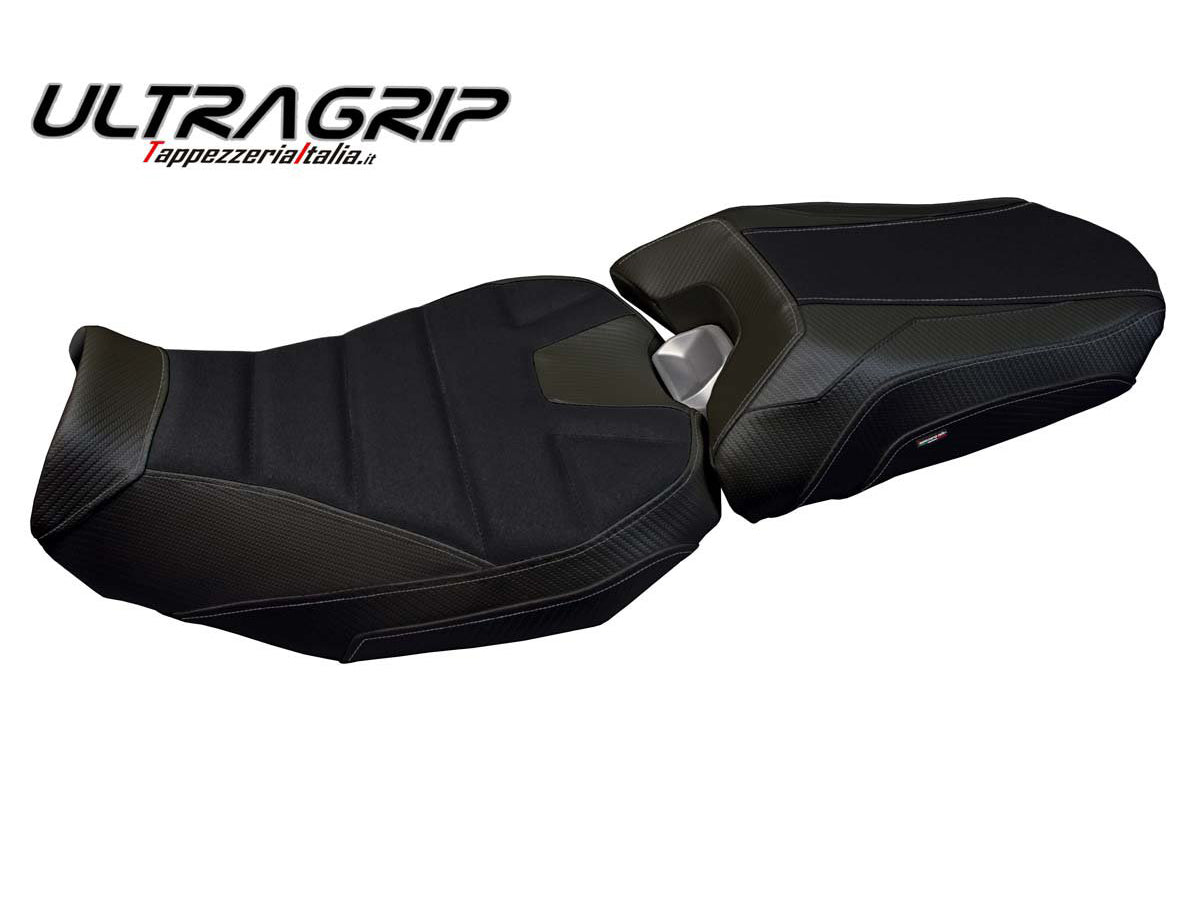 TAPPEZZERIA ITALIA Yamaha Tracer 900 (18/20) Ultragrip Seat Cover "Nairobi Total Black" – Accessories in Factory Racing – Motorcycle Parts & Accessories Online Store