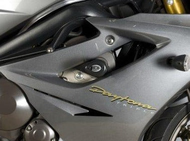 CP0302 - R&G RACING Triumph Daytona 675 / 675R (06/12) Frame Crash Protection Sliders "Aero" (racing)