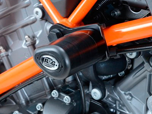 CP0367 - R&G RACING KTM 1290 Super Duke R (14/19) Frame Crash Protection Sliders "Aero" – Accessories in the 2WheelsHero Motorcycle Aftermarket Accessories and Parts Online Shop