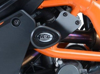 CP0377 - R&G RACING KTM 125 / 200 / 390 RC (14/21) Frame Crash Protection Sliders "Aero"