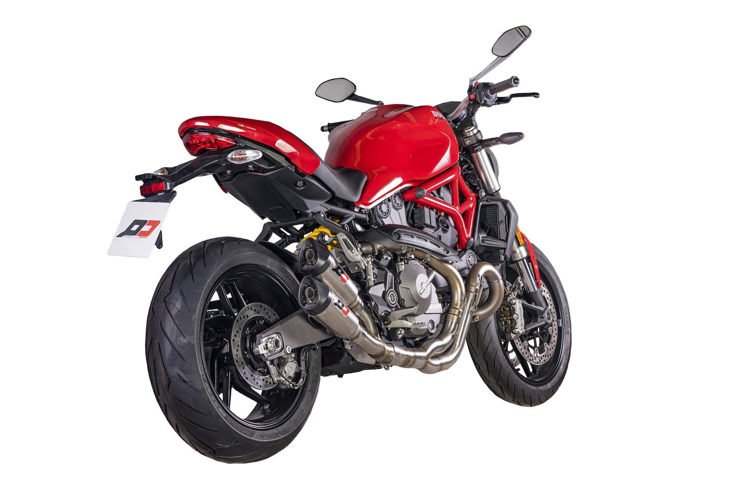 QD EXHAUST Ducati Monster 1200 (17/21) Dual Slip-on Exhaust "Gunshot" (EURO4)
