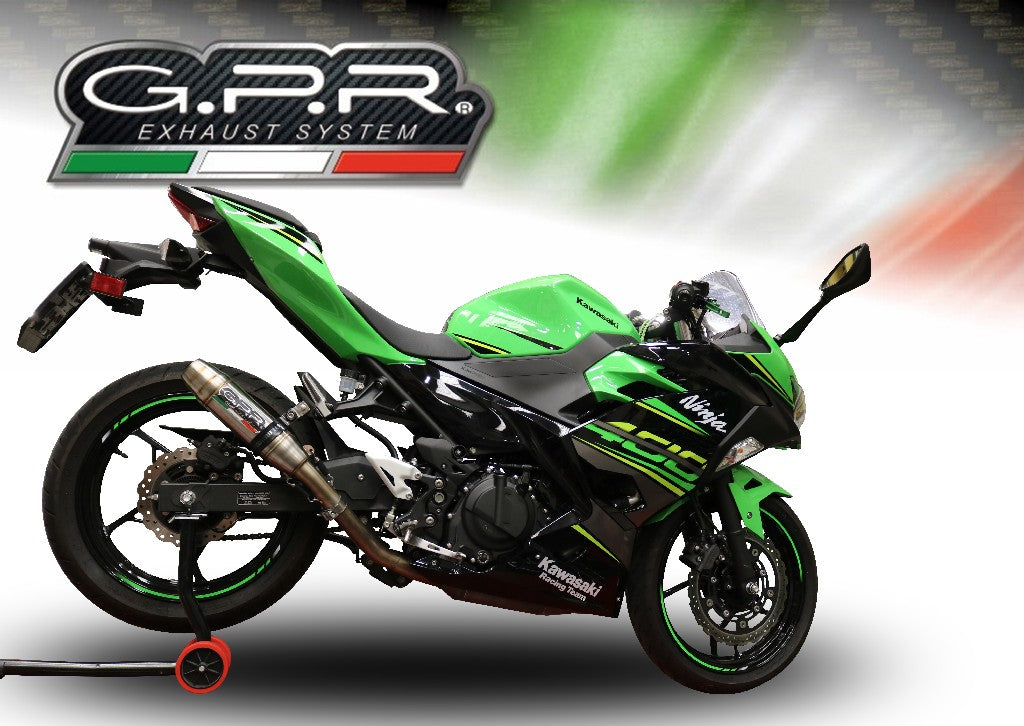 GPR Kawasaki Ninja 400 Full Exhaust System "Deeptone Inox"