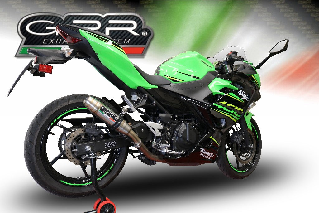 GPR Kawasaki Ninja 400 Full Exhaust System "Deeptone Inox"