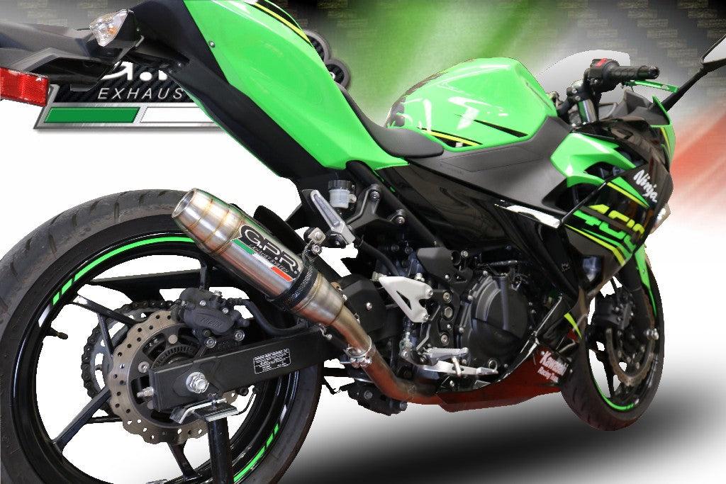 GPR Kawasaki Ninja 400 Full Exhaust System "Deeptone Inox"