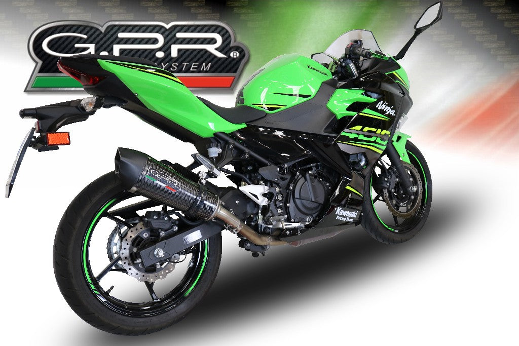 GPR Kawasaki Ninja 400 Slip-on Exhaust "GP Evo 4 Poppy" (EU homologated)