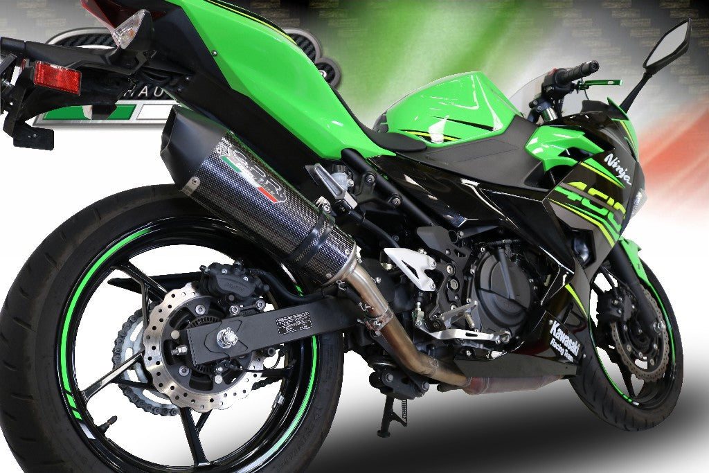 GPR Kawasaki Ninja 400 Slip-on Exhaust "GP Evo 4 Poppy" (EU homologated)