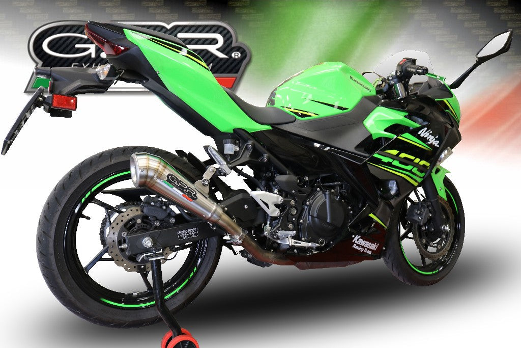 GPR Kawasaki Ninja 400 Slip-on Exhaust "Powercone Evo" (EU homologated)