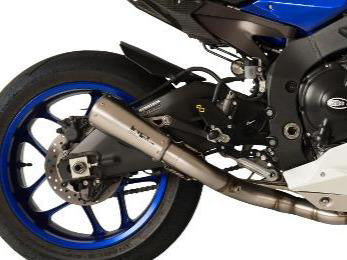 HP CORSE Yamaha YZF-R1 (15/17) Slip-on Exhaust "GP-07 Satin" (racing; with aluminum ring)