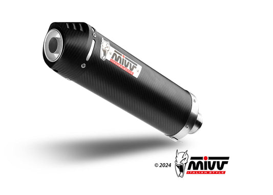 MIVV E.012 Benelli TRK 702/X (2023+) Slip-on Exhaust "Oval" (carbon + cap; approved) – Accessories in the 2WheelsHero Motorcycle Aftermarket Accessories and Parts Online Shop