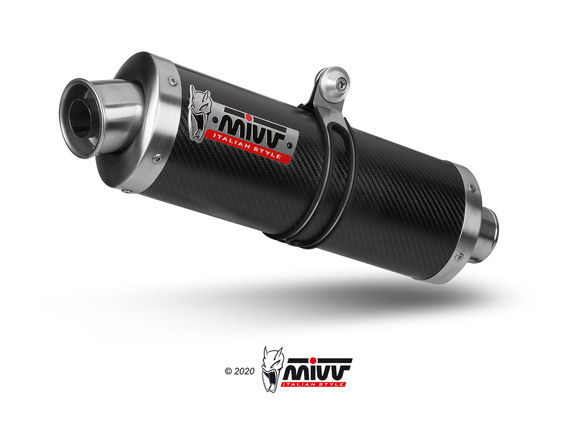 MIVV S.001 SUZUKI GSX-R 600 / 750 ( 1996 / 2000 ) Bolt-on Exhaust "Oval" (carbon; approved) – Accessories in the 2WheelsHero Motorcycle Aftermarket Accessories and Parts Online Shop