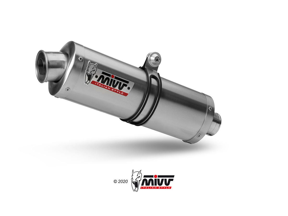 MIVV S.029 SUZUKI GSX 1250 FA ( 2009 / 16 ) Slip-on Exhaust "Oval" (stainless steel; approved) – Accessories in the 2WheelsHero Motorcycle Aftermarket Accessories and Parts Online Shop
