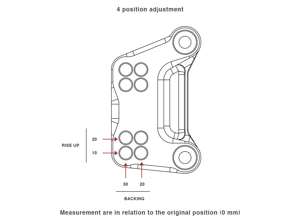 K021 - BONAMICI RACING Kawasaki ZX-10R (2021+) Adjustable Rearset