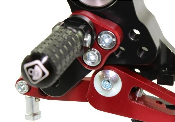 PRHM02 - DUCABIKE Ducati Multistrada / Hypermotard Adjustable Pilot Rearset