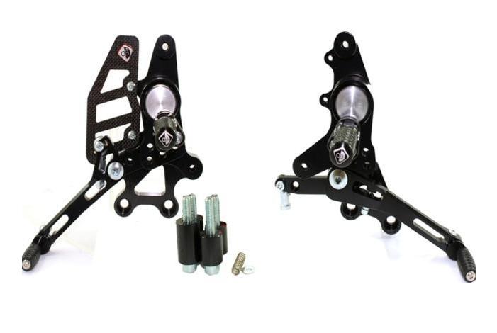 PRHM02 - DUCABIKE Ducati Multistrada / Hypermotard Adjustable Pilot Rearset