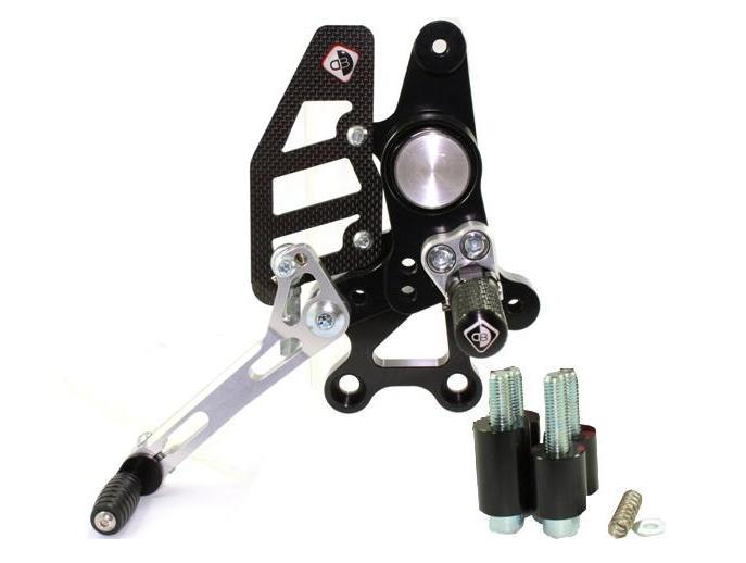 PRHM02 - DUCABIKE Ducati Multistrada / Hypermotard Adjustable Pilot Rearset