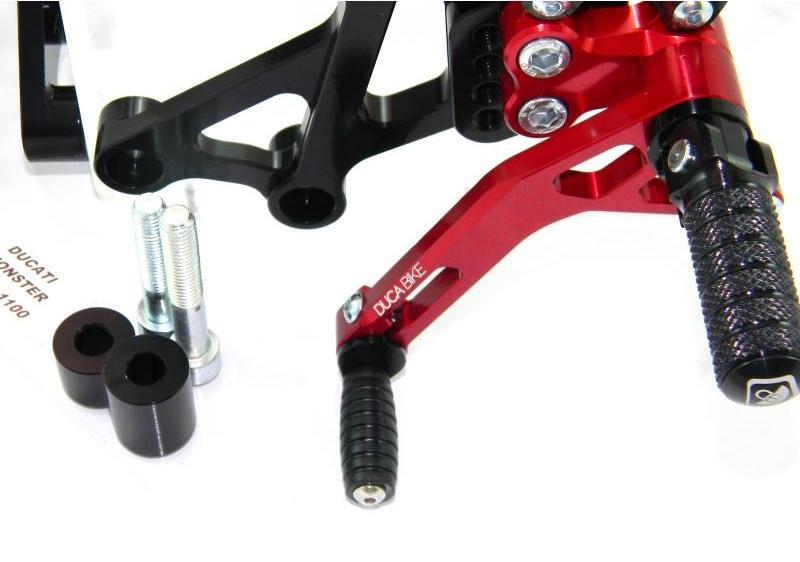 PRNM01 - DUCABIKE Ducati Monster Adjustable Pilot Rearset