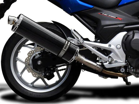 DELKEVIC Honda NC700 / NC750 (12/19) Slip-on Exhaust Stubby 18" Carbon