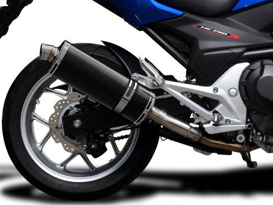 DELKEVIC Honda NC700 / NC750 (12/19) Slip-on Exhaust Stubby 14" Carbon