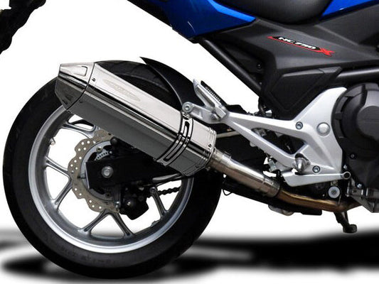 DELKEVIC Honda NC700 / NC750 (12/19) Slip-on Exhaust 13" Tri-Oval