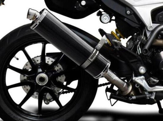 DELKEVIC Ducati Hypermotard 939/821 Slip-on Exhaust Stubby 18" Carbon