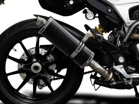 DELKEVIC Ducati Hypermotard 939/821 Slip-on Exhaust Stubby 14" Carbon