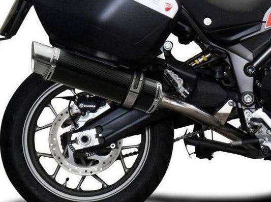 DELKEVIC Ducati Multistrada 950 De-Cat Slip-on Exhaust DL10 14" Carbon