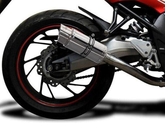 DELKEVIC Honda CB650F / CBR650F Full Exhaust System with Mini 8" Silencer