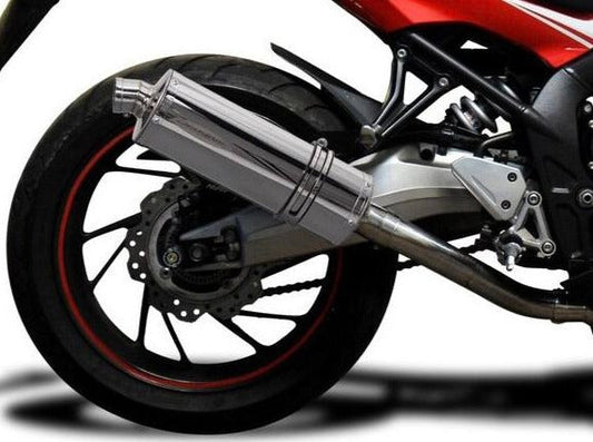 DELKEVIC Honda CB650F / CBR650F Full Exhaust System with Stubby 14" Silencer