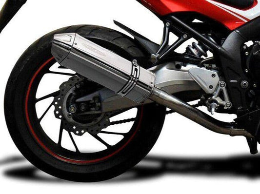DELKEVIC Honda CB650F / CBR650F Full Exhaust System with 13" Tri-Oval Silencer