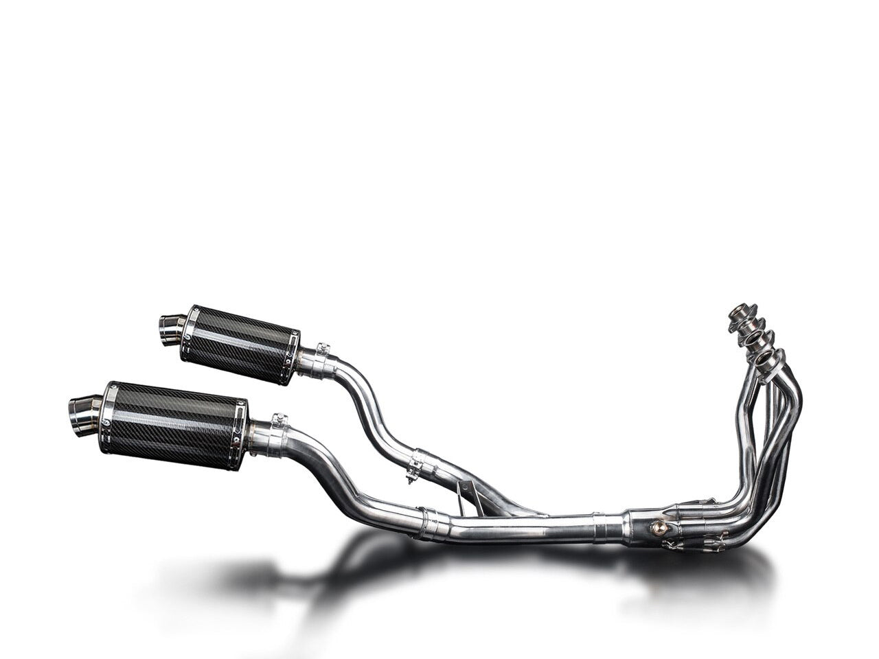 DELKEVIC Kawasaki Ninja 1000 / Z1000 Full Exhaust System with DS70 9" Carbon Silencers