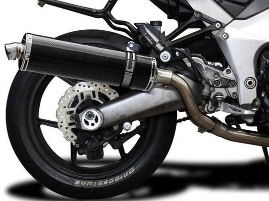 DELKEVIC Kawasaki Ninja 1000 / Z1000 Full Exhaust System with Stubby 18" Carbon Silencers