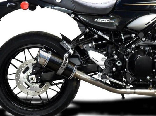 DELKEVIC Kawasaki Z900RS Full Exhaust System with Mini 8" Carbon Silencer